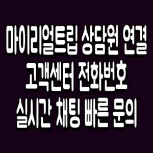 마이리얼트립 상담원 연결 고객센터 전화번호 실시간 채팅 빠른 문의