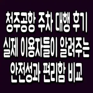 청주공항 주차 대행 후기 실제 이용자들이 알려주는 안전성과 편리함 비교