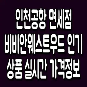 인천공항 면세점 비비안웨스트우드 인기상품 실시간 가격정보